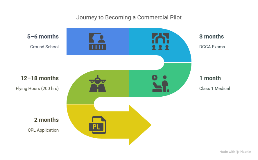 Pilot Training Timeline After 12th